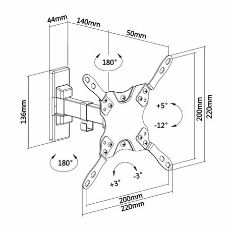 Soporte de pared Aisens WT42TSLE-009 vista 5