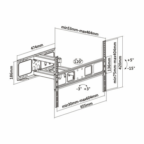 Soporte de pared Aisens WT70TSLE-023 vista 6