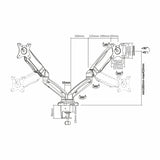 Soporte de mesa Aisens DT27TSR-045 vista 3