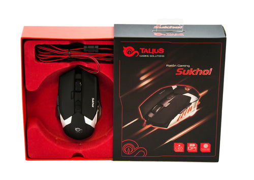 Ratón gaming Talius TAL-SUKHOI 2500 DPI USB-A negro imagen 6