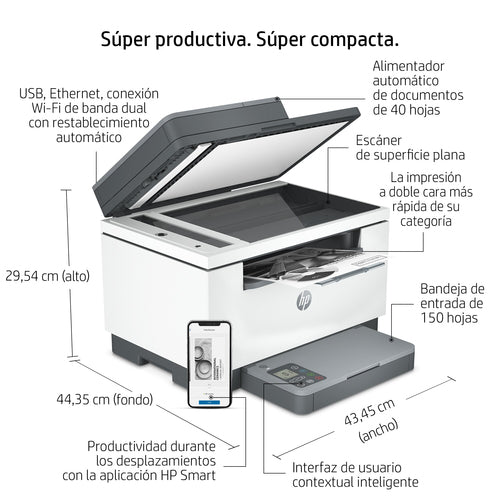 HP M234SDW Multifuncion Laser Monocromo 6GX01F imagen 8