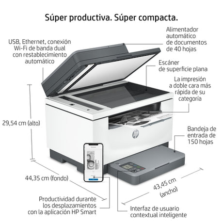 HP M234SDW Multifuncion Laser Monocromo 6GX01F imagen 8
