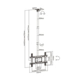 Soporte de techo Aisens CT80TSE-075 vista 6