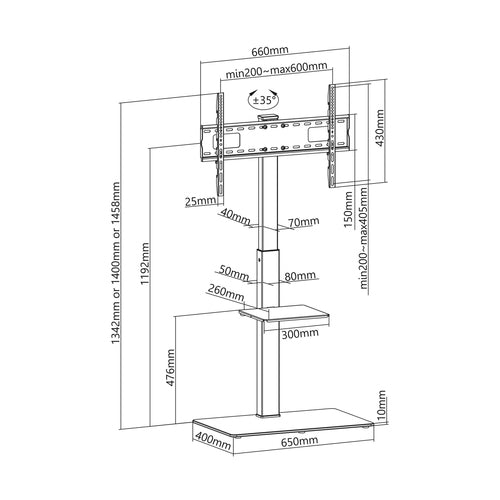 Soporte de suelo Aisens FT70S-077 vista 6
