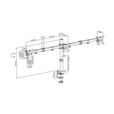 Brazo para monitor Aisens DT27TSR-061 vista 6