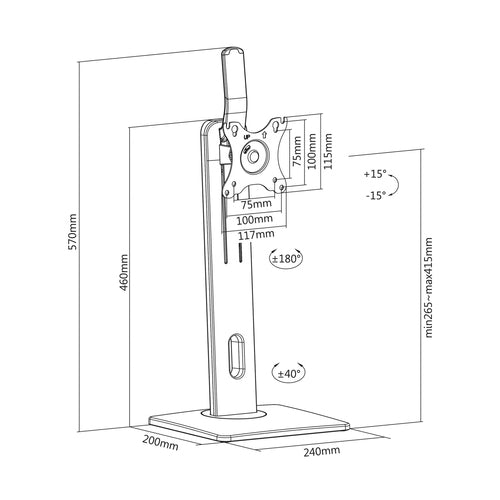 Soporte de mesa Aisens DT32TSR-063 vista 5