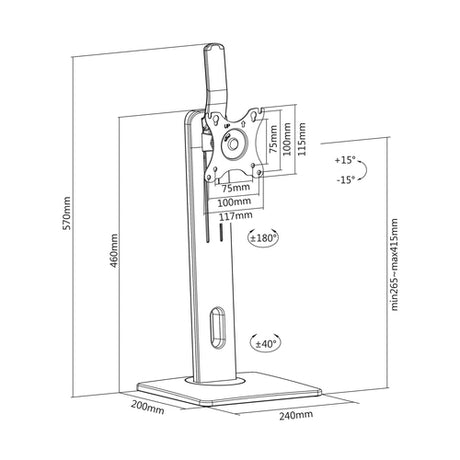 Soporte de mesa Aisens DT32TSR-063 vista 5