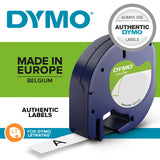 Dymo Cinta LT 12mmx4m Negro/Blanco para ropa imagen 6