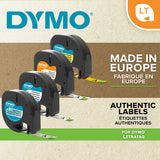 Dymo Cinta LT 12mmx4m Negro/Blanco para ropa imagen 8