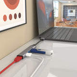 AISENS HUB USB 3.0 aluminio, tipo A/M-4xtipo A/H, gris, 10cm imagen 4