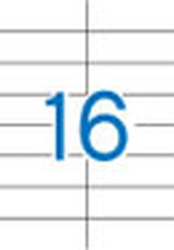 APLI Etiquetas Adhesivas 105x37 mm Blanco Impresión imagen 1