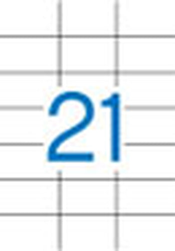 APLI Etiquetas Adhesivas 70x42,4 mm Blanco Impresión imagen 1