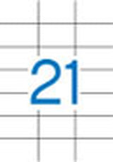 APLI Etiquetas Adhesivas 70x42,4 mm Blanco Impresión imagen 1