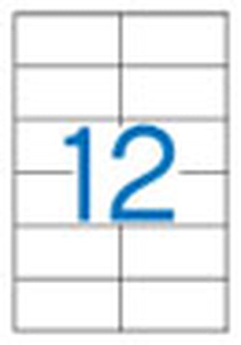 APLI Etiquetas Adhesivas 97x42,4 mm Blanco Impresión imagen 1