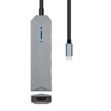 AISENS - USB-C DOCK 4 EN 1, USB-C A 1xHDMI, 2xUSB, 1xPD, GRIS, 15CM imagen 1