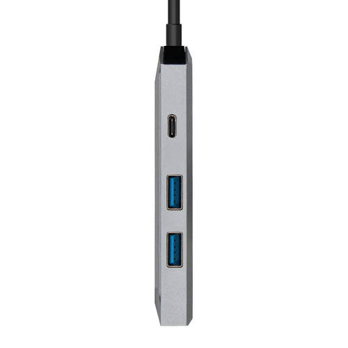 AISENS - USB-C DOCK 4 EN 1, USB-C A 1xHDMI, 2xUSB, 1xPD, GRIS, 15CM imagen 2