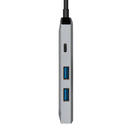 AISENS - USB-C DOCK 4 EN 1, USB-C A 1xHDMI, 2xUSB, 1xPD, GRIS, 15CM imagen 2