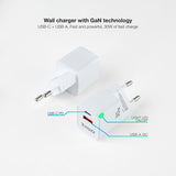 Cargador TooQ TQWC-GANQCPD30WT 30W imagen 1