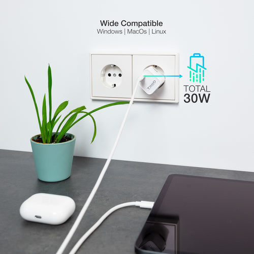 Cargador TooQ TQWC-GANPD30WT 30W imagen 4