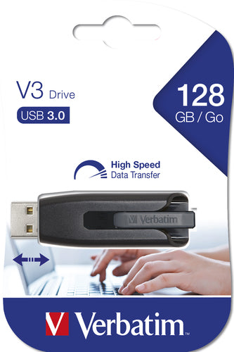 Memoria USB Verbatim Store'n'Go V3 128GB USB 3.2 Gen 1 gris imagen 4