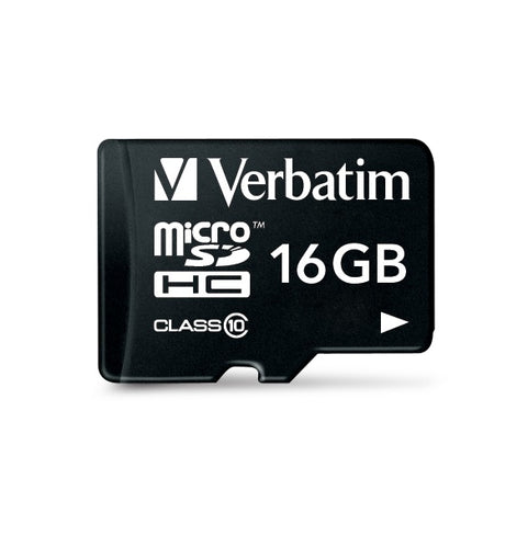 Tarjeta microSDHC Verbatim Premium 16GB Clase 10 con adaptador imagen 1