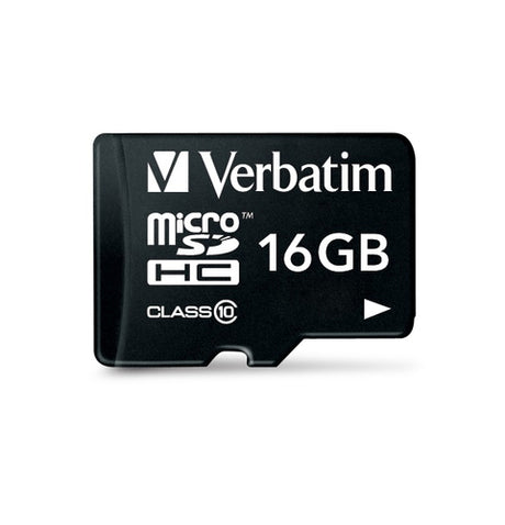 Tarjeta microSDHC Verbatim Premium 16GB Clase 10 con adaptador imagen 1