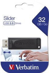 Memoria USB Verbatim Store'n'Go Slider 32GB USB 2.0 negra imagen 4