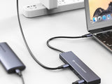 CONCEPTRONIC HUB USB 3.2  HUBBIES14G 4 PUERTOS USB-C 100W PD CARCASA DE ALUMINIO imagen 4