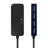 AISENS - HUB USB 3.0, TIPO A/M-4XTIPO A/H, NEGRO, 15CM imagen 2