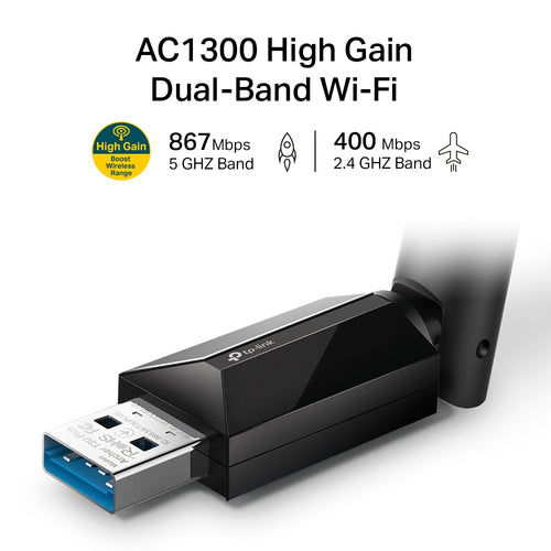 Adaptador TP-Link ARCHER T3U PLUS AC1300 imagen 1