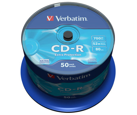 CD-R Verbatim 43351 700MB 52x Extra Protection, 50 unidades imagen 1