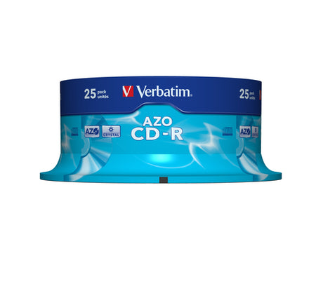 CD-R Verbatim 43352 700MB 52X Crystal AZO, 25 unidades imagen 1