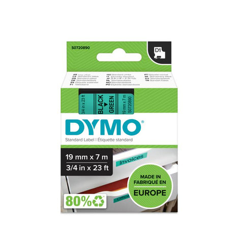 Dymo Cinta LM D1 19mmx7m Negro / verde imagen 1