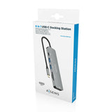 AISENS - USB-C DOCK 6 EN 1, USB-C A 1xHDMI, 2xUSB-A, 1xUSB-C PD 100W, 1xSD, 1xMICRO SD, GRIS, 15CM imagen 6