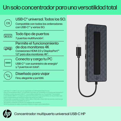 HP Hub multipuerto USB-C imagen 7