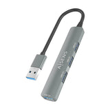 AISENS - HUB USB 3.0 ALUMINIO, 1XUSB3.0 A/H+3XUSB2.0 A/H, GRIS, 10CM imagen 2