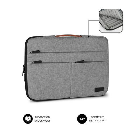 Funda Subblim SUBLS-AP36002 13,3-14 pulgadas gris imagen 1