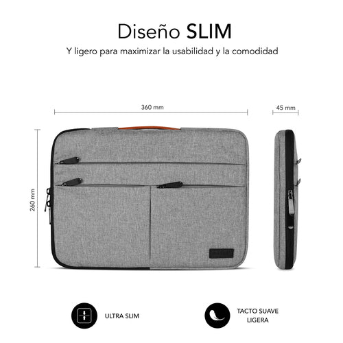 Funda Subblim SUBLS-AP36002 13,3-14 pulgadas gris imagen 5