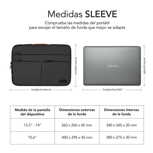 Funda Subblim SUBLS-AP36050 15,6 pulgadas gris imagen 6