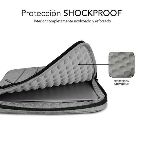 Funda Subblim SUBLS-AP36051 15,6 pulgadas gris imagen 3