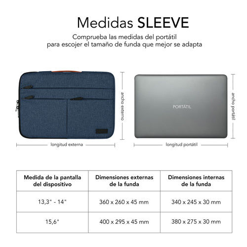 Funda Subblim SUBLS-AP36052 15,6 pulgadas azul imagen 6