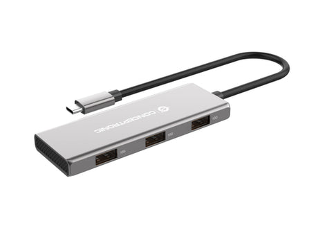 Conceptronic HUBBIES17G 7-Port USB 3.2 Gen 2 Hub, 10Gbps, USB-C x 4, USB-A  a W W PD/Aluminum imagen 6