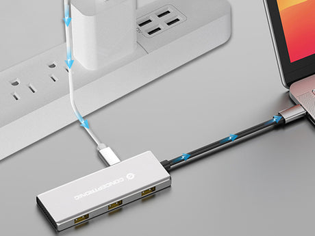 Hub USB 3.2 Gen 2 de 7 Puertos 10Gbps en Aluminio con PD Conceptronic - imagen 10