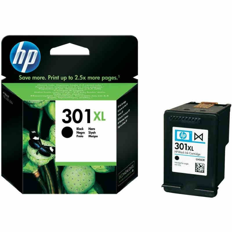 Cartucho de Tinta HP 301XL HP CH563EE Negro