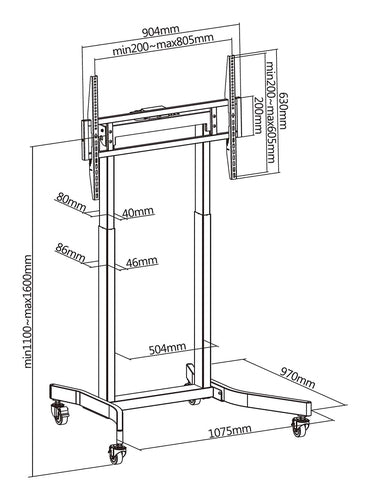 Soporte de suelo Aisens FTF100E-271 vista 6