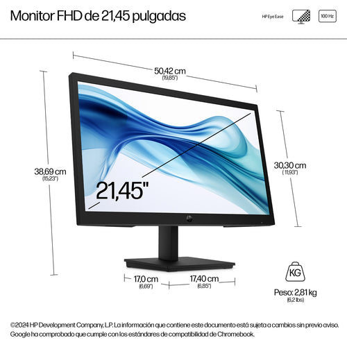 Monitor HP 324PV G5 21,5" Full HD VA 100 Hz HDMI / VGA vista 3
