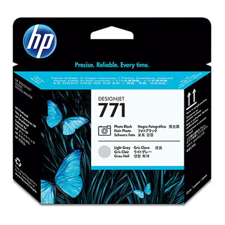 Cabezal Negro Fotográfico / Gris Claro HP 771 Z6200 CE020A
