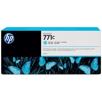 Tinta Original HP 771 Cian Claro DesignJet Z6200