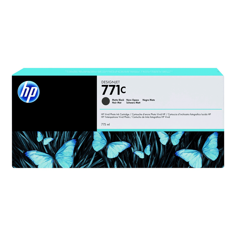 Tinta Original HP 771 Negro Mate DesignJet Z6200