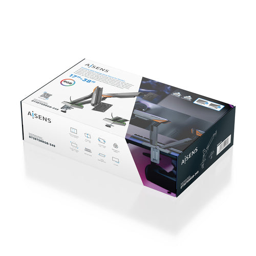 Brazo para monitor Aisens DT38TSRRGB-349 vista 6